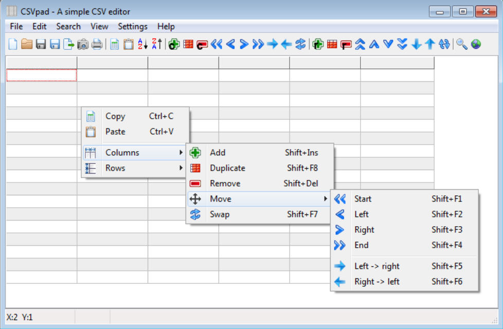 Csv file editor windows 10